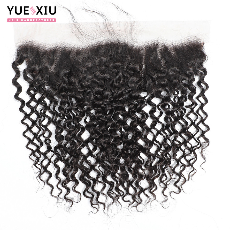 Free Parting 130% Density Unprocessed Virgin Human Hair Lace Closure With Baby Hair