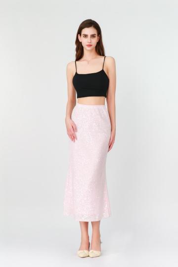 Ladies Sparkling Knee-length Skirt