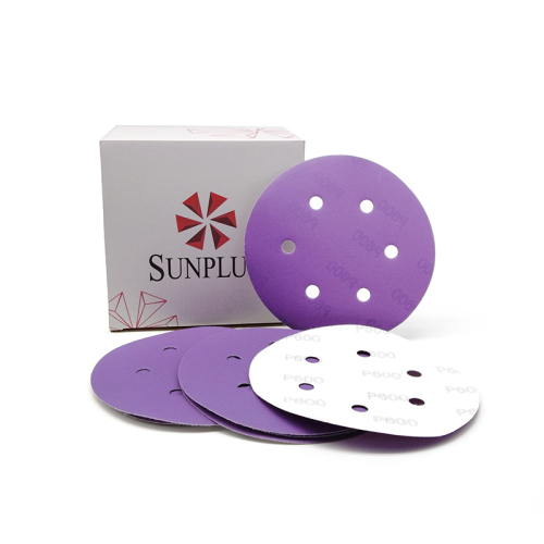 Coated Precision Shaped Purple Ceramic Grain Disc