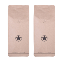 Compostable Biodegradable Flat Bottom Coffee Bag