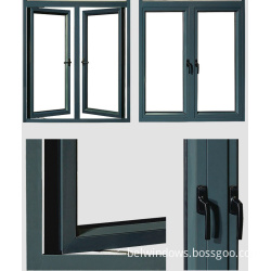 Casement Ayunan Aluminium Jendela Pintu Ganda Berkaca Kaca Pintu