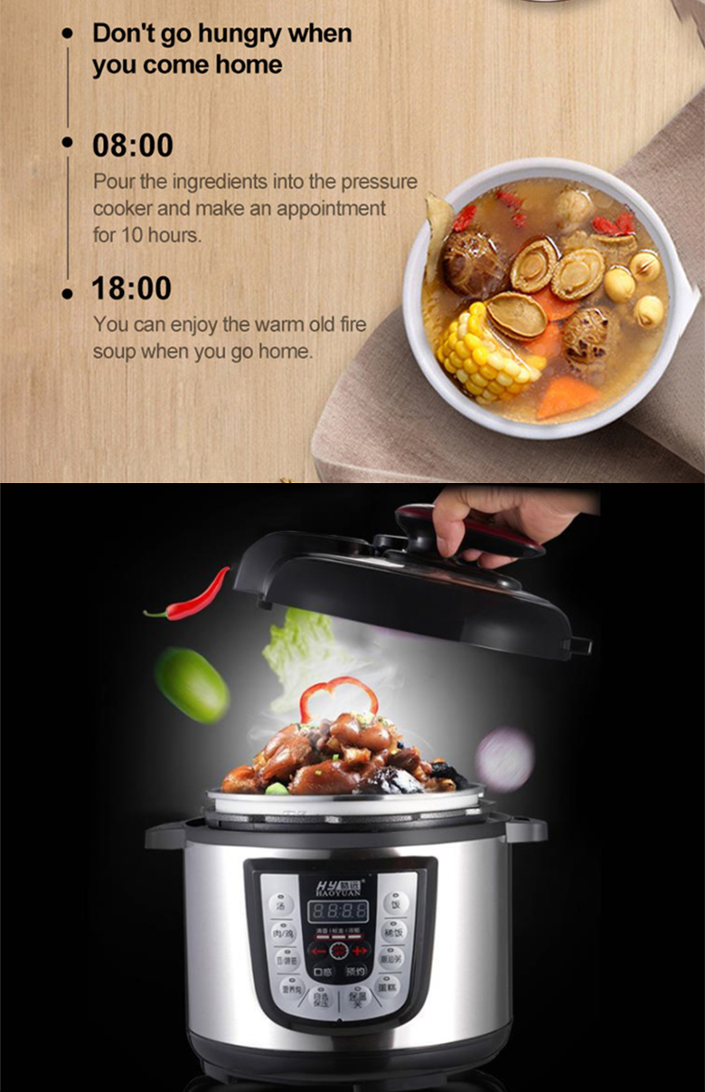 Multi-purpose digital non stick pot pressure cooker 