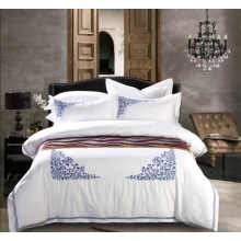 100% algodón egyption 300tc conjuntos de cama, diseños de flores elegantes impresos conjuntos de hoja de cama, pequeño MOQ