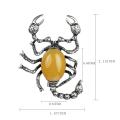 Crystal agate shell scorpion inlaid gem alloy Pendant