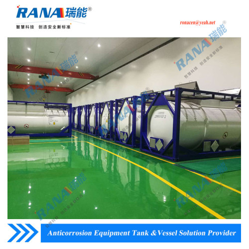 Steel Equipment Tank Container Lined PTFE