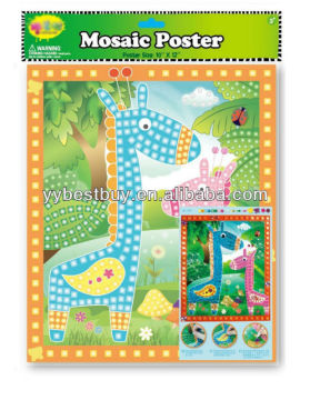 Educational diy toy mosaic art foam mosaic art