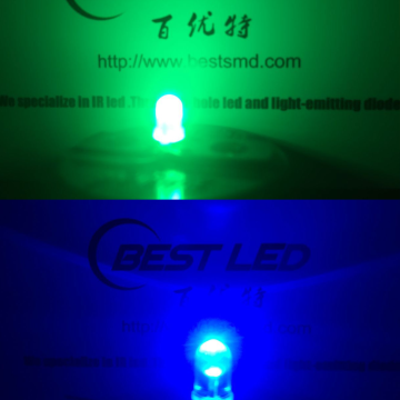 Ultra-lys Dual Color LED 5 mm blå-grøn fælles anode