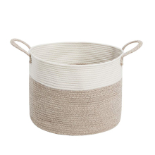 Extra Large Cotton Rope Basket with Long Handles