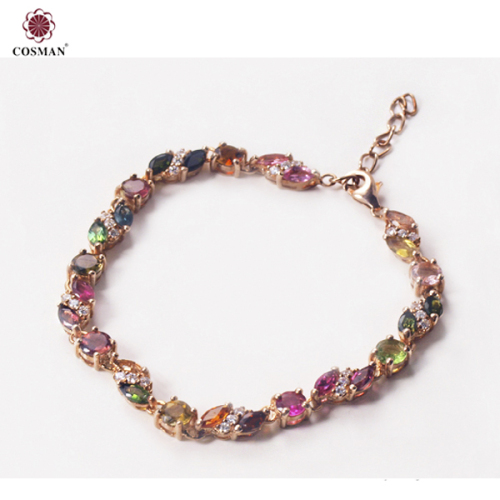 Fancy Gold Plating Silver Chain Bracelet For Girls