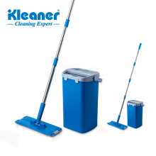 Kleaner Scraping Hand-Free Flat Mop with Dry and Washing Functions - Magic Microfiber Mop