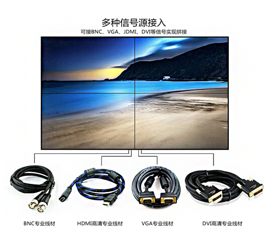 46 Inch CCTV Camera Monitor LCD Video Wall