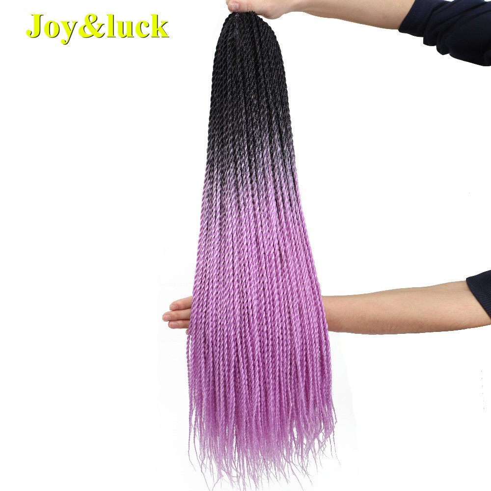 Wholesale Price Ombre Colors OME 2X Braiding Hair for Women 24inches Long Twist Braids Synthetic Braiding Hair Extentions