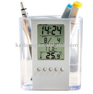 Calendar clock Penholder