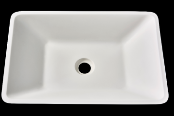 Modern pure acrylic square countertop washbasin for hotel