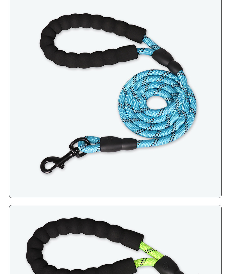 High Quality Hot Selling Dog Walking Hand Holding Rope Nylon Reflective round Rope Pet Hand Holding Rope Supplies