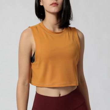 Pehmustetut rintaliivit Yoga Crop Tank Topit