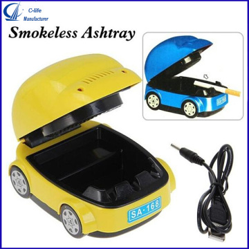 Creative USB Plastic Car Shaped Ashtray