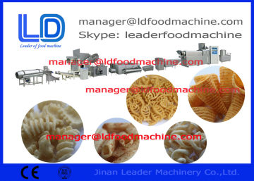 Screw Shell Extruded Pellet Frying Snacks Machine / Extruded Snacks Machinery