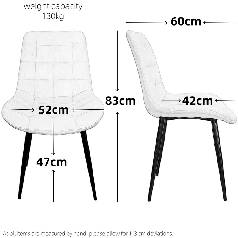 Tamanho da cadeira de jantar CHA2601 CHA2601 dining chair size