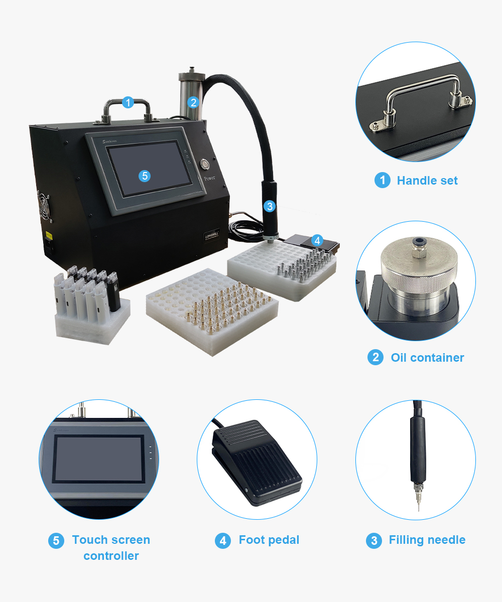 Máquina de enchimento semi -automática semi auto vape filling machine