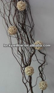 dried willow crafts/willow ball /dragon willow crafts for indoors decoration(new product)