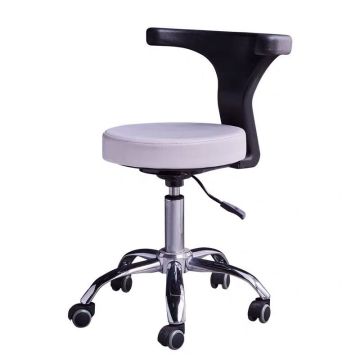 Adjustable SPA salon stool with backrest