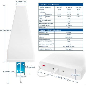 Tăng cường tín hiệu 4G Log định kỳ Ăng-ten định kỳ