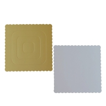 Disposable Round Square Gold Silver Foil Cake Base - 6mm 12mm