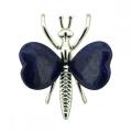Gemstone Heart Wings Gold Alloy Butterfly Pendant &amp; Ornament (около 38x42 мм и 20 мм сердце)