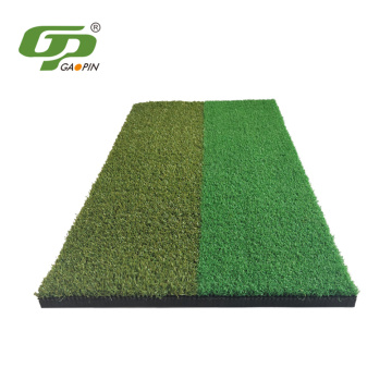 Dual Turf Golf Chipping Mat dengan Pemegang Getah