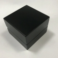高品質のジュエリーリングボックス木製ブラック