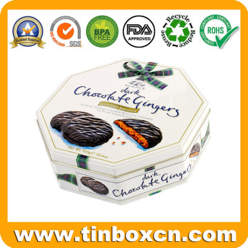 Octangular Chocolate Biscuit Tin Container Tin Box