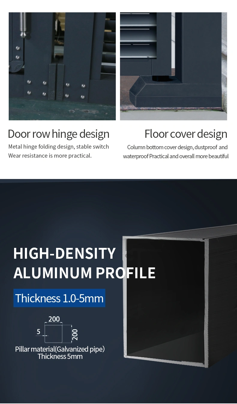 Four Panel Aluminum Alloy Swing Gate for Home with Qg- P1782