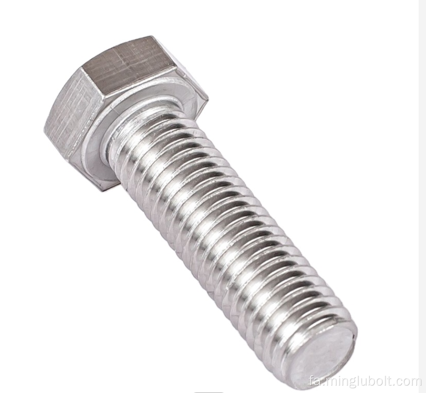 DIN933 GB5783 فولاد ضد زنگ پیچ فولاد A2