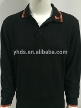 Unisex Restaurant uniform long sleeves heavy mesh fabric polo tshirt pullover sweater design