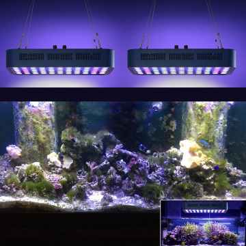 Luz de aquário de 165W para tanque de peixes de recife de coral