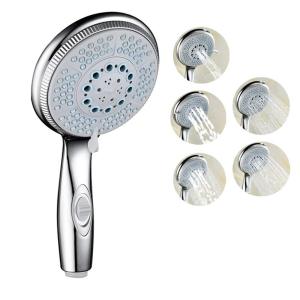 Douche de bain cascade en or avec jet de corps en plastique ABS de 6 pouces