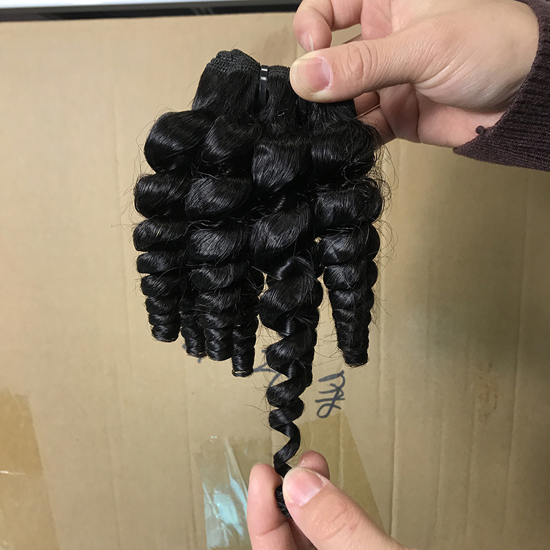 Factory wholesale 10-20 inch fumi curl hair,double drawn aunty fumi human hair,100 human brazilian hair price in nigeria