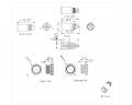 M12 2-8p mâle A Code Wire Side