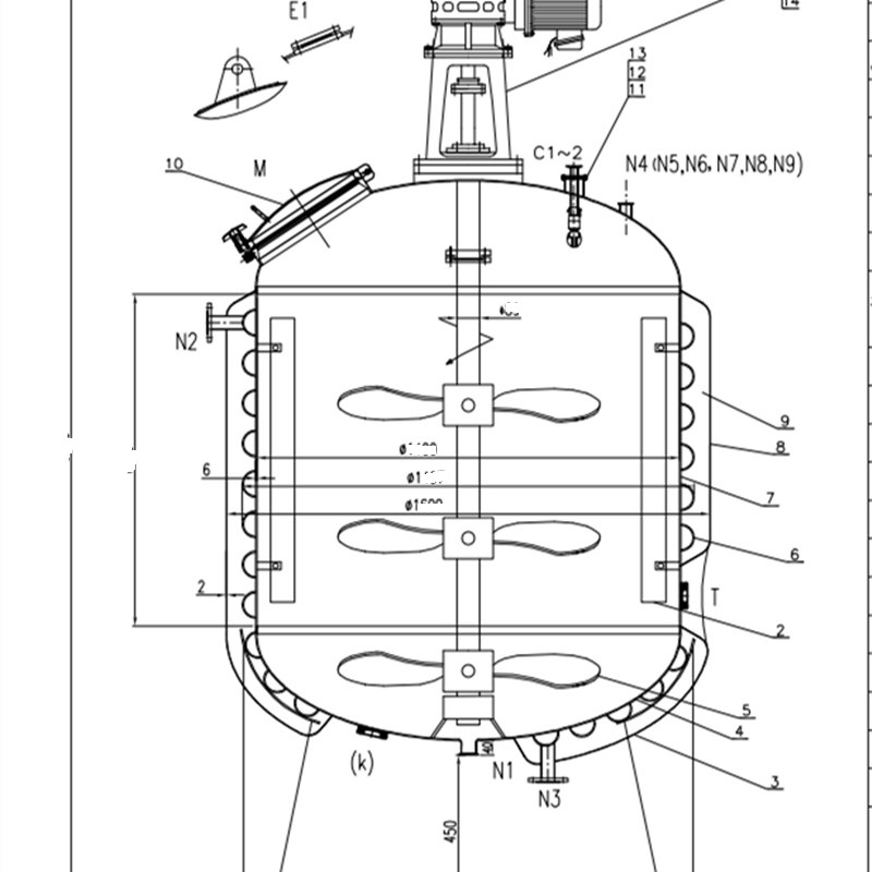 魅力的な価格新しいTY50〜5000L電気＆蒸気暖房機の成分混合容器ステンレス鋼飲料タンク