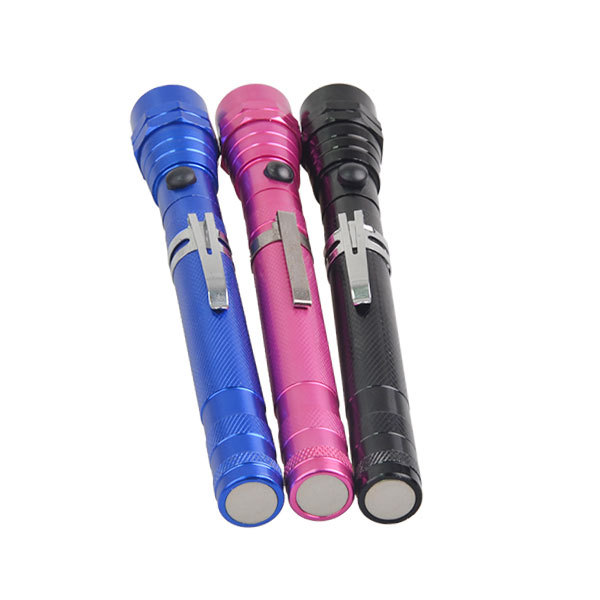 Portable Flexible Neck Magnetic Telescopic Flexible Pen Shape Light Flashlight LED Work Torch with Magnet for Inspection
