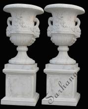 Hot sale large white marble planter
