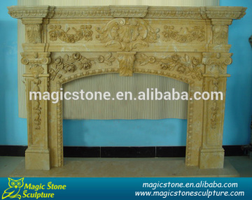 natural stone fireplaces mantel for home