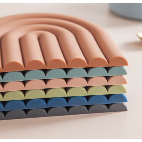 Groothandel regenboog siliconen tafel placemat matten