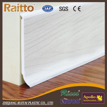 Interior decorative White PVC cheap baseboard Molding