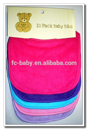 Cheap Baby Bibs/Plain White Baby Bib /Wholesale Blank Baby Bibs