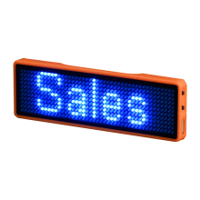 Wearable Led Screen Name Tag Pin