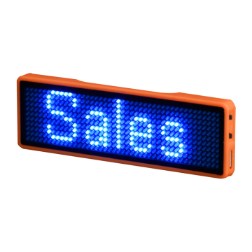 Wearable Led Screen Name Tag Pin