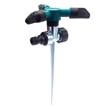 Plastic Three-Arm Water Rotary Sprinkler for Gardens