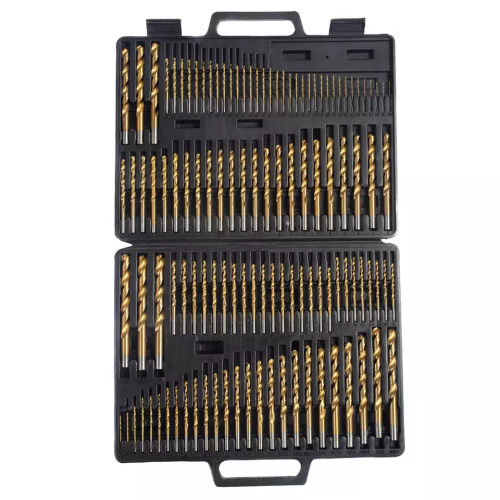 Professional 115pcs Plastic Box Packed Fractional Twist Drill Bit Set for Metal Drilling